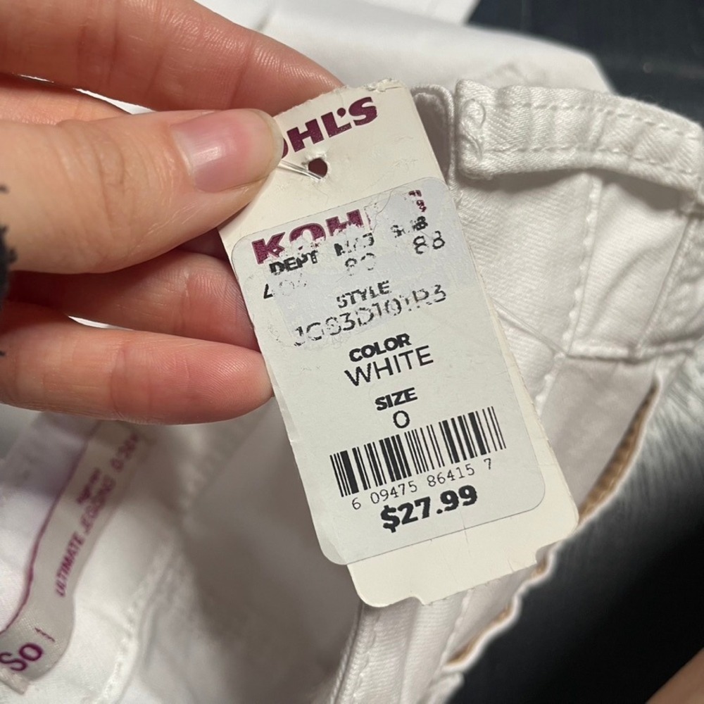 SO Ultimate Jegging High Rise White Skinny Pants Size‎ 0 - Picture 3 of 4